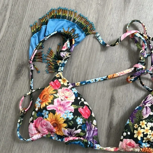 Agua Bendita Rose Dreamin Bikini Top - Picture 4 of 7